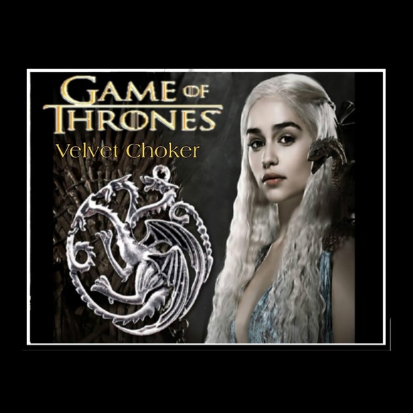 Game Of Thrones Targaryen Sigil Velvet Choker - Picture 6 of 6